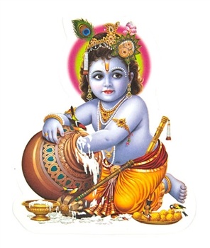 Baby Krishna Stickers Wholesale