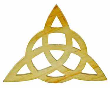 Wholesale Wooden Triquetra Altar Tile